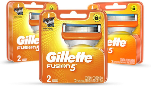 Cartuchos Gillette Fusion5 Repuestos Para Afeitar 6 Unidades