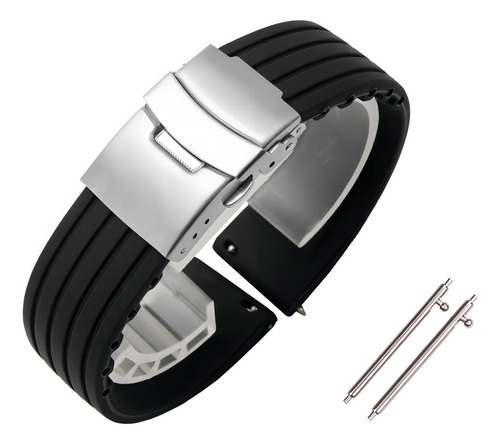 Pulsera desplegable compatible con relojes inteligentes Colmi P45 Colmi V69, color negro