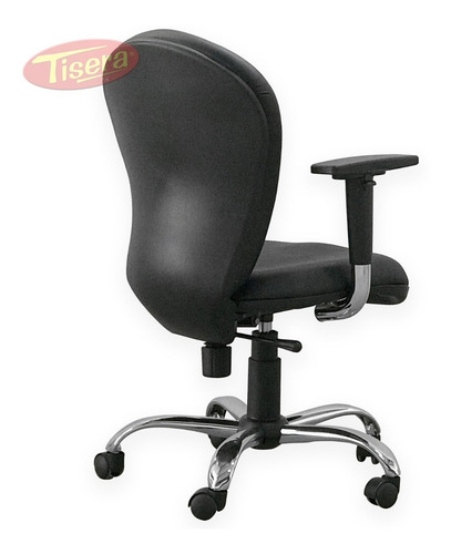 Imagen 5 de 6 de Silla Oficina Pc Escritorio Cromo Regulabl Tisera Cods87