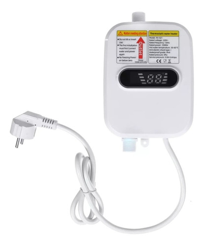 Imagen 6 de 7 de Mini Calentador De Agua Para Ducha Calefactor Para Baño
