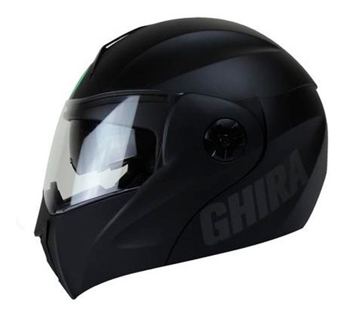 Imagen 3 de 6 de Casco Ghira Abatible Gh1000 Negro Mate Certificado Dot