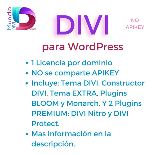 Divi Tema + Divi Builder + Plugins Premium - Vitalicia