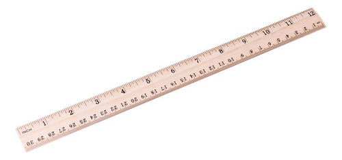 Paquete De 20 Reglas De Madera Para Escuela Y Oficina 30 Cm Madera