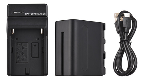 Kit Batería Y Cargador Para Sony Np-f550/np-f960/ Np-f970