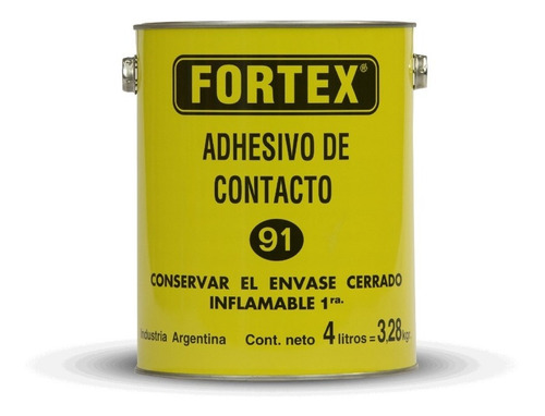 Cemento De Contacto 91 - 4lt - Fortex