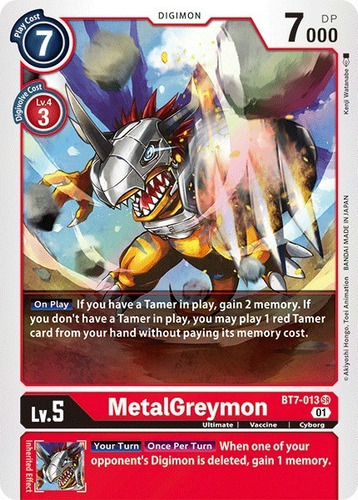 Digimon Tcg Bt7-013 Metalgreymon - Super Rare