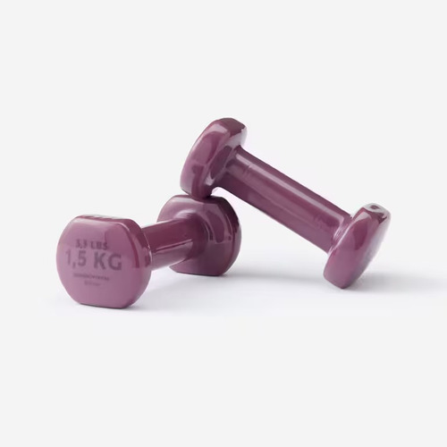Pack X2 Mancuernas 8336572 Fitness 1.5kg Burdeos Domyos Burdeos