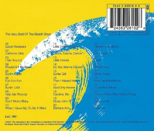 Cd The Beach Boys / The Very Best Of / Remastered (2001) Eur