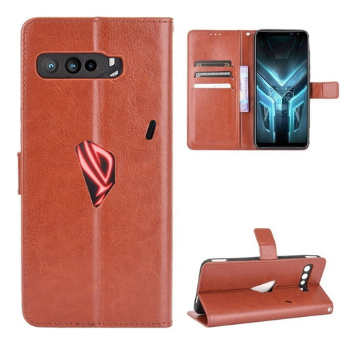 Funda De Cuero Para Asus Rog Phone 3 Zs661ks Negocio Flip