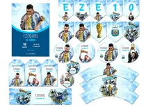 Comprar Kit Imprimible Argentina Campeón Messi Personalizado Pdf