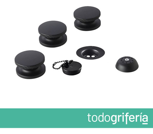 Griferia Para Bidet Fv Nueva 44 Cilindrica Negra