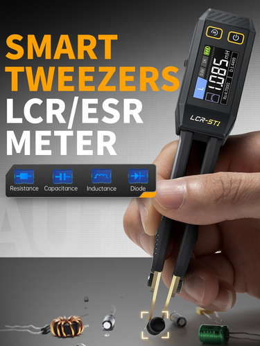 Pinza Probadora Lcr 10khz Medicion Esr Lcr-st1 Fnirsi