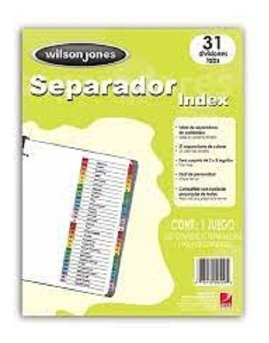Separador Wilson Jones P1366 - 0.68 Kg, Separador P1366 /v
