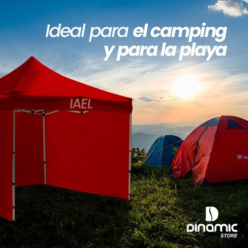 Imagen 3 de 10 de Gazebo Plegable 3x3 Blanco 4 Paredes Premium Carpa Easy