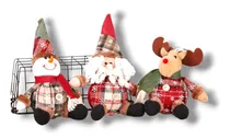 Comprar Set 3 Muñecos Navideños Santa Claus Reno Nieve Navidad