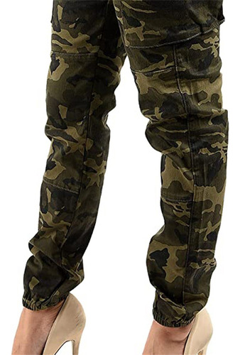Pantalones Tipo Jogger De Camuflaje Tipo Jogger De Cintura A
