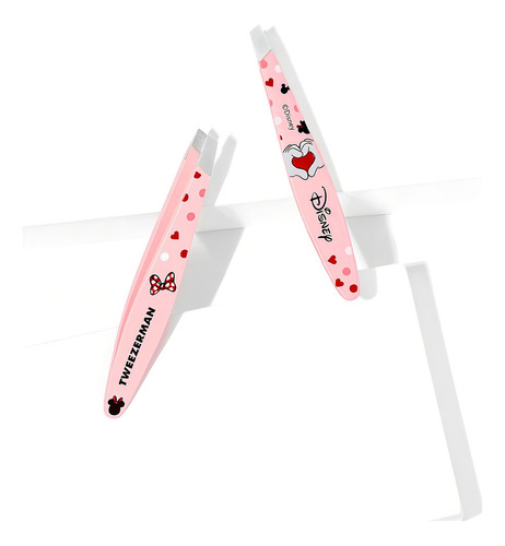 Tweezerman Disney's Minnie - Mini Pinça Inclinada Aço Inox