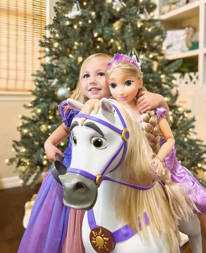 Muñeca Disney Princess Rapunzel Playdate De 81 Cm Con Acceso