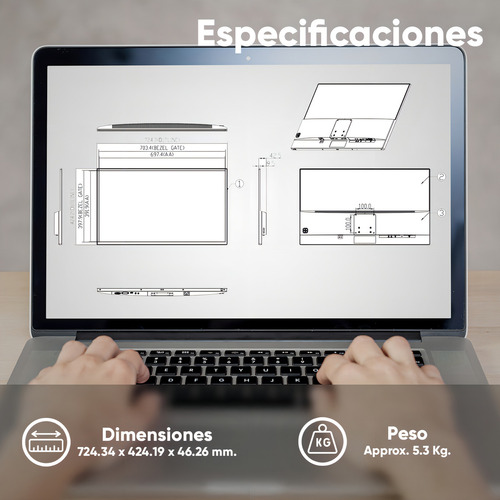 Monitor Hikvision con pantalla de 32" 127V y resolución Full HD