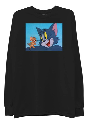 Tom & Jerry - Camiseta De Manga Larga Con Cuello Redondo Par