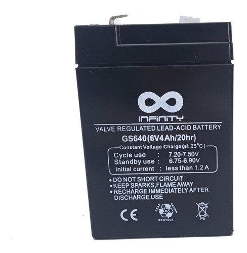 Batería Infinity 6v 4ah Respaldo Energía Backup