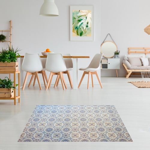 Imagen 1 de 4 de Alfombra Moderna Vinilica Aruba 75x120 Cocina Galeria Balcon