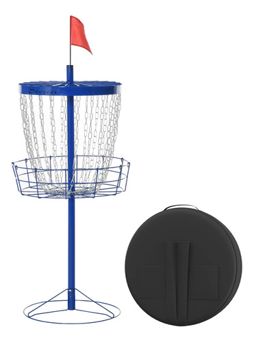 Soozier Disco Golf Portatil 24 Cadena Cesta Ligera Bolsa