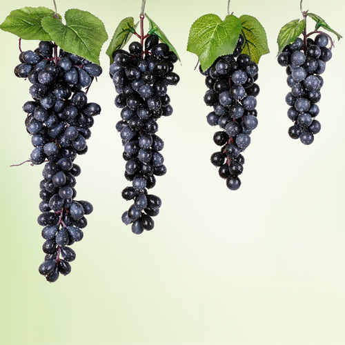 4 Racimos, 60 Uvas Negras, Simuladores De Brotes De Fruta