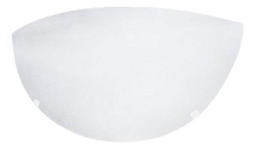 Luminária Parede Arandela Meia Lua Vidro Fosco 1x E27 Bivolt