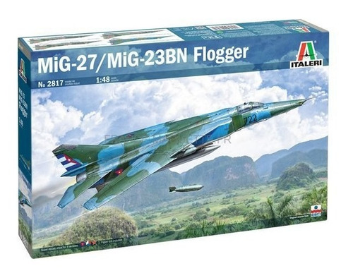 Italeri Avion Mig-27 / Mig-23bn Flogger 1/48 Arma Pinta 2817