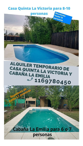 Alquilar Quinta, Pileta, Parrilla, Parque, Oeste 25min Caba