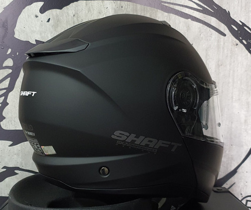 Casco Shaft 3690-dv Abatible Solid Negro