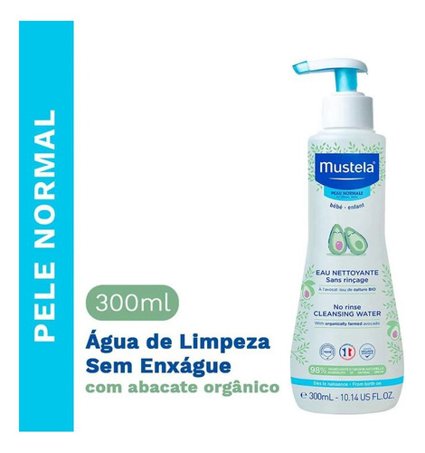Água De Limpeza Sem Enxague Para Bebê Mustela 300 Ml