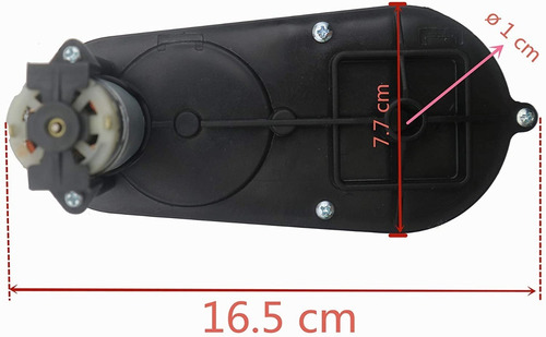 Imagen 3 de 6 de Caja Reductora 390 6v Sin Motor A Bateria Juguetes Niños