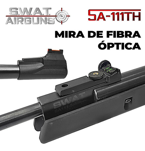 Imagen 4 de 10 de Rifle Aire Comprimido Swat Airguns Sa111th Funda Hollow Caza