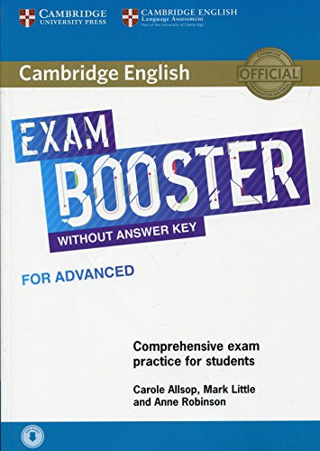 Libro Cambridge English Exam Booster For Advanced Withou De