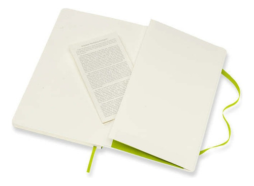 Moleskine Caderno Clássico Grande Verde Folha Pautada P. Suave