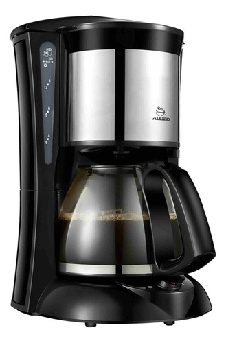 Cafetera De Goteo Allied Al-cm62 Inox 1.25lt Color Negro