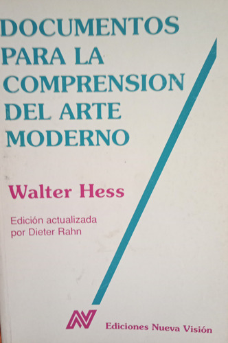 Documentos Comprension Del Arte Moderno Hess Nueva Vision