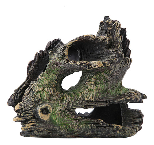 .k- Tronco De Árbol De Resina Artificial Decorado Con Madera