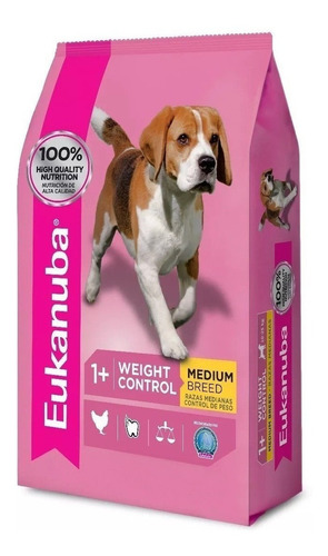 Alimento Perros Adulto Weight Control Eukanuba Medium Breed 