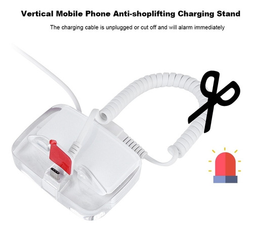 Imagen 1 de 9 de Soporte Vertical De La Pantalla Del Teléfono Antirrobo Sopo