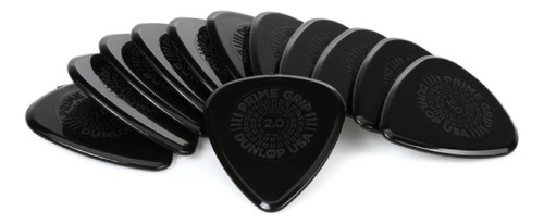 Pack X6 Puas Jim Dunlop 450r 2.00 Delrin 500 Prime Grip Bk