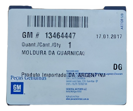 Moldura Acabamento Interna Janela Esq Cruze 2016 17 Original