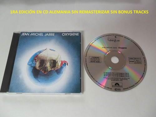 Cd Jean Michel Jarre Oxygene Alemania 1ra Ed Usado Vg+