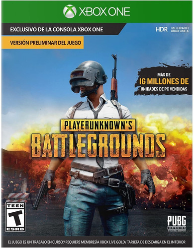 Player Unknown's Battlegrounds Pubg Xbox One Caja De Carton