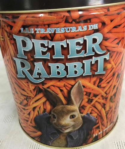 Lata Gigante De Cine- Las Travesuras De Peter Rabbit -vacía- (Usado)