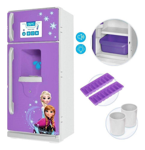 Brinquedo Geladeira Disney Frozen Com Som Angel Toys - 9106