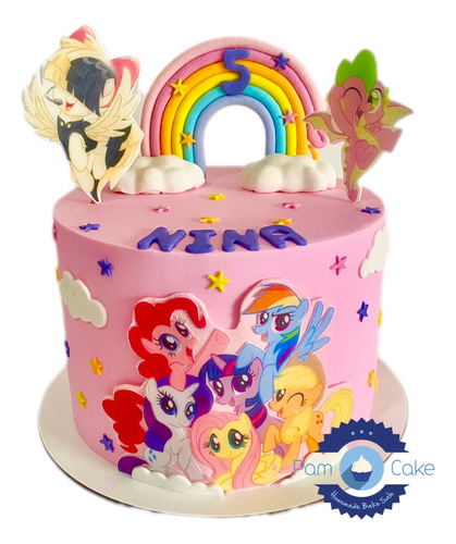 Torta Artesanal My Little Pony Personalizada Mi Pequeño Pony