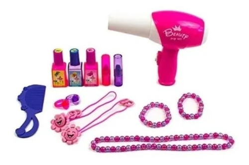 Imagen 2 de 4 de Peinadora Tocador Maquillaje Juguete De Niñas Grande